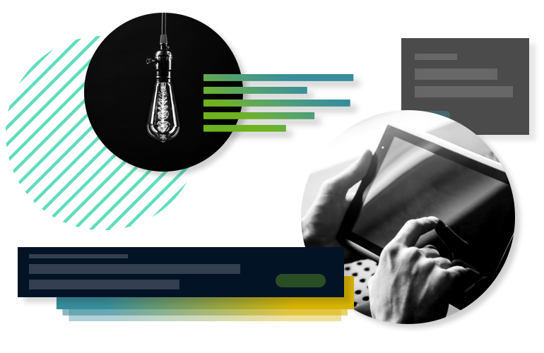 tablet lightbulb action visual